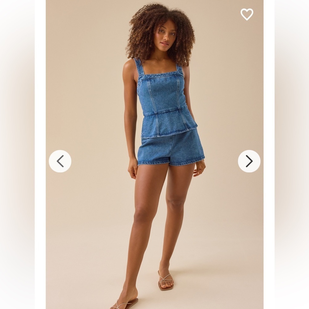 New with tags Altar’d State Remy Denim Romper - Picture 3 of 6